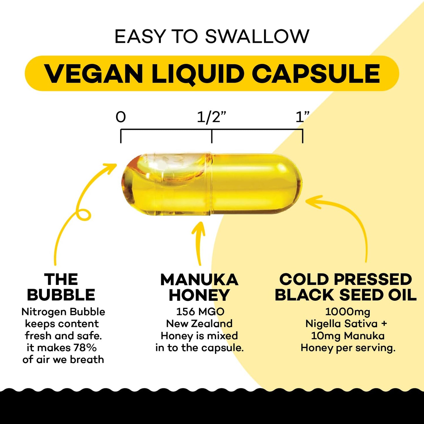 Sakoon nutrition Black Seed Oil Gummies with Honey and W/ 2%+ THYMOQUINONE - Nigella Sativa Seeds - Super antioxidant for Immune Support, Joints, Digestion, Hair & Skin - 60 Gummies