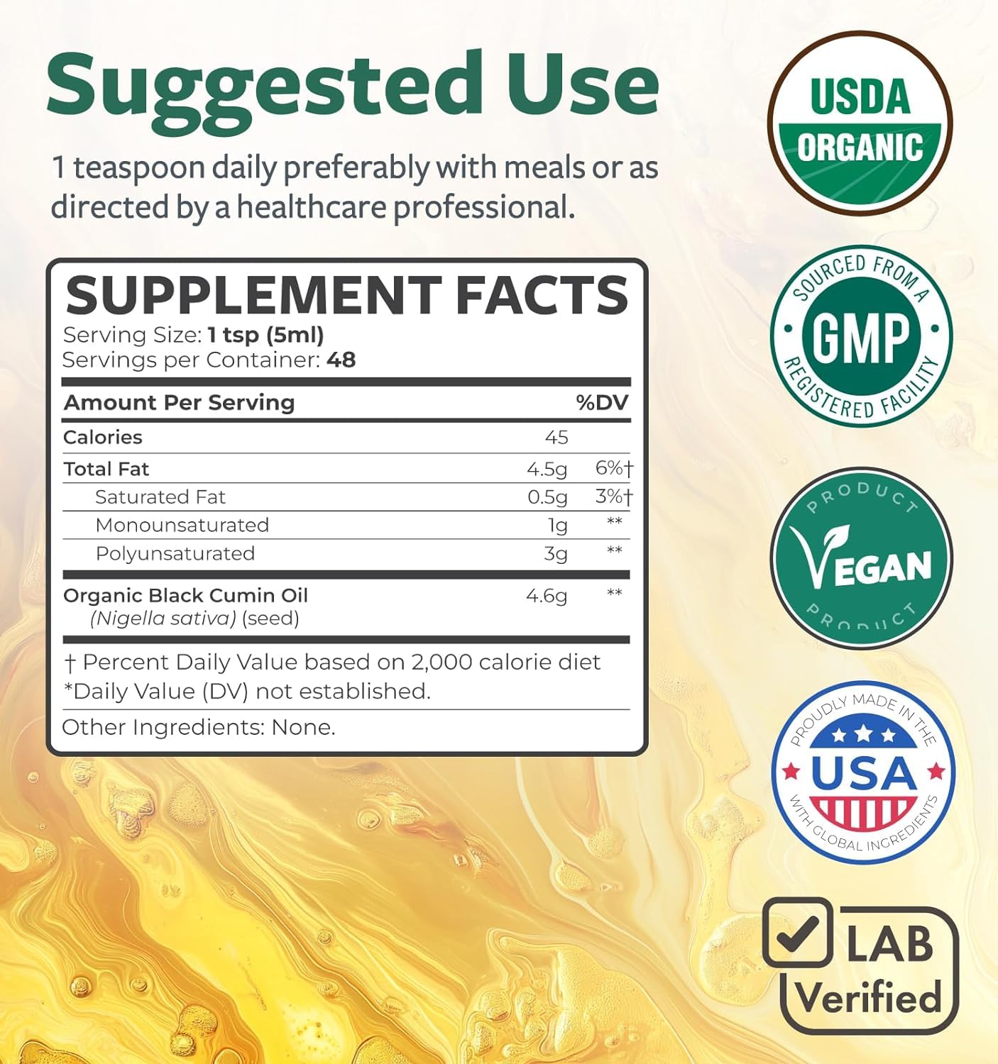 Black Seed Oil Gummies - Natural Ginger Ale Flavor (Non-GMO & Vegan) Cold-Pressed Nigella Sativa Producing Pure Black Cumin Seed Oil - 500mg Per 2 Gummy Serving