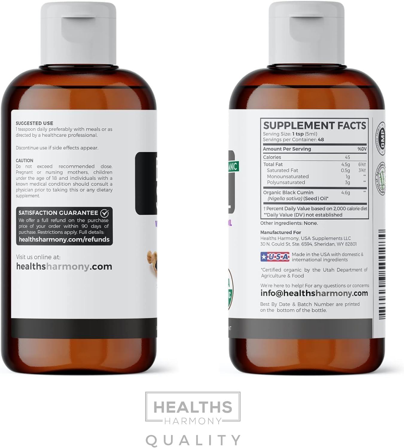 Black Seed Oil Gummies - Natural Ginger Ale Flavor (Non-GMO & Vegan) Cold-Pressed Nigella Sativa Producing Pure Black Cumin Seed Oil - 500mg Per 2 Gummy Serving
